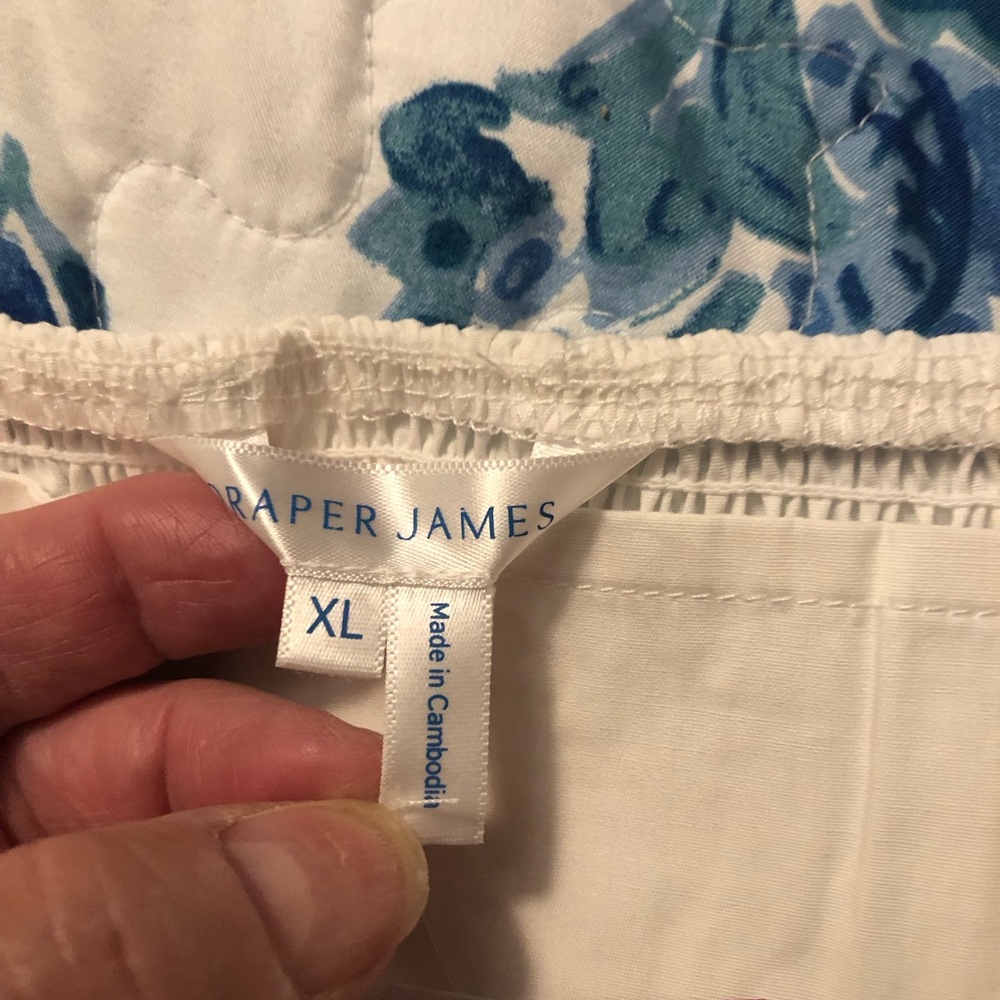 NWT Draper James XL Tie Back Puff Sleeve Dress 2 - Side Pockets - Picture 5 of 9
